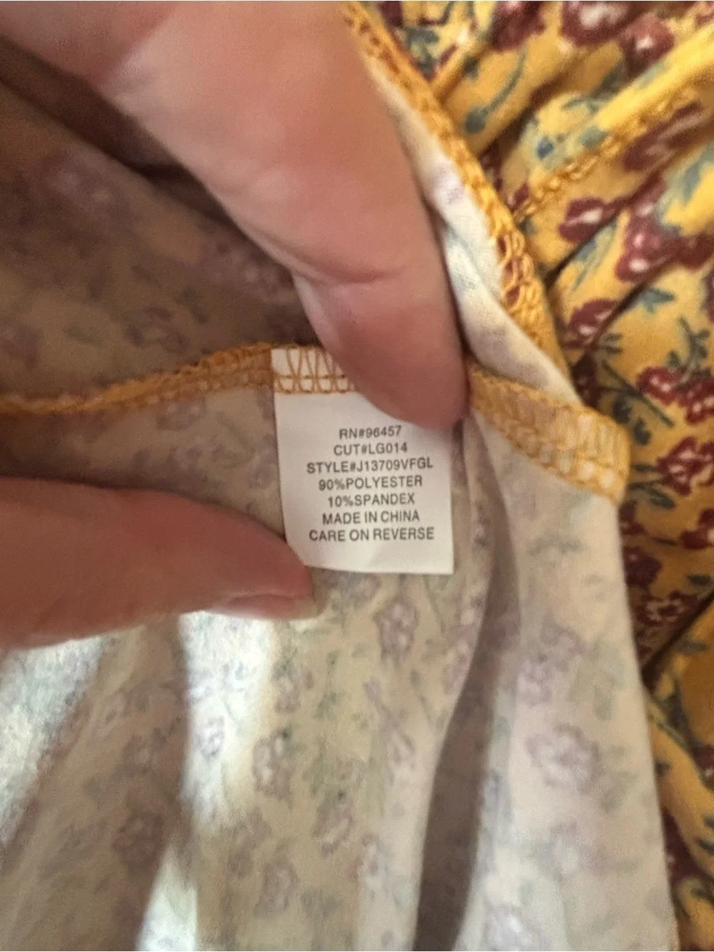 Mustard Yellow Floral Wrap Mini Dress